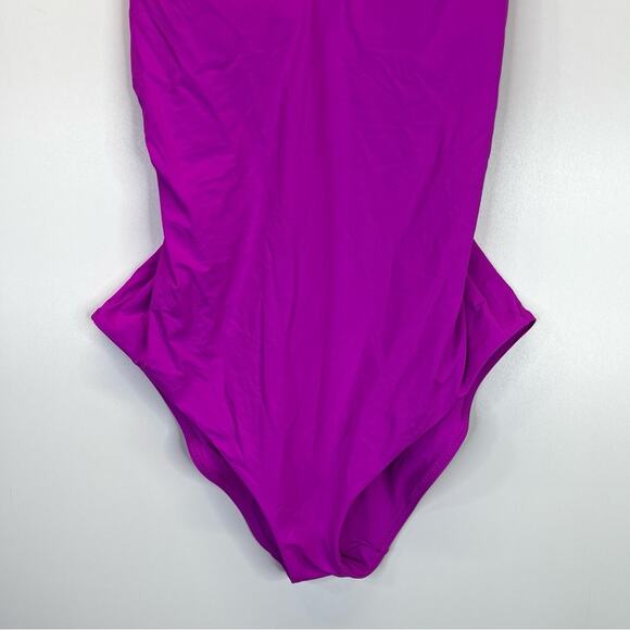Becca Strappy One-Piece swimsuit vivid pink - 1X - Picture 4 of 11